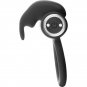 Black and Silver Burton Rechargeable Vibrating Ring 10v