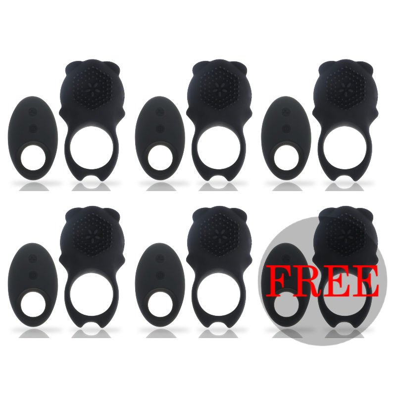 Mia Colosseo Cock Ring Remote Control Black 5+1 Free
