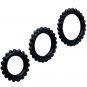 Baile Titan Set 3pcs Cock Ring Black 2.8 + 2.4 + 1.9 Cm