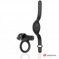 Black and Silver Agron Remote Control Cockring Watchme
