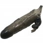 Brave Man Penis Cover With Rabbit Black 16.5 Cm