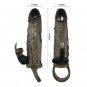 Brave Man Penis Cover With Rabbit Black 16.5 Cm
