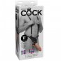 King Cock 28 Cm Hollow Strap-on Suspender System - Flesh