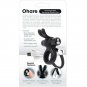 Screaming O Rechargeable Vibrating Ring With Rabbit - O Hare- Black