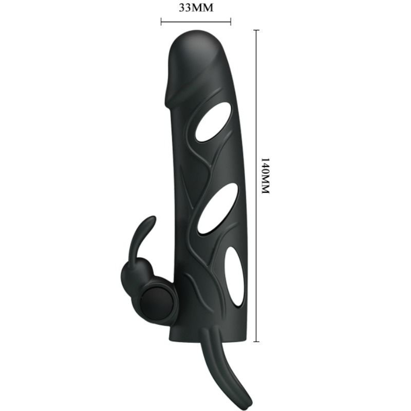 Pretty Love Vibrating Silicone Sleeve 14 Cm