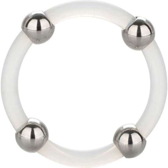 Calex Steel Beaded Silicone Ring L