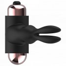 Coquette Cock Ring With Vibrator Black/ Gold