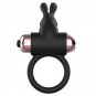 Coquette Cock Ring With Vibrator Black/ Gold