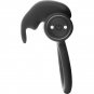 Black and Silver Burton Rechargeable Vibrating Ring 10v Black