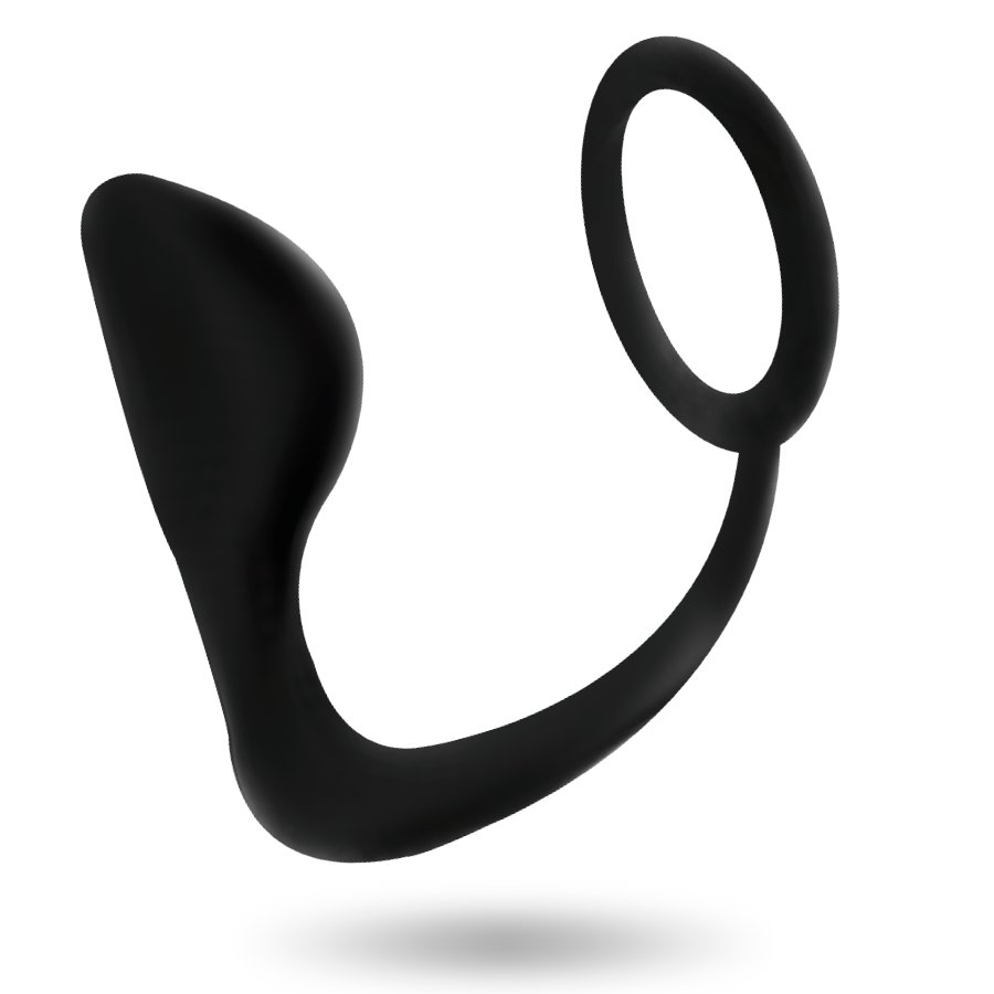 Addicted Toys Anal Plug With Black Penis Ring