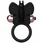 Coquette Chic Desire Cock Ring Butterfly With Vibrator Black/ Gold