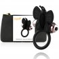 Coquette Chic Desire Cock Ring Butterfly With Vibrator Black/ Gold