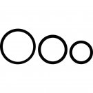 Ohmama 3 Silicone Rings Set - Black