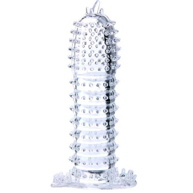 Penis Sleeve With Stimulating Points Clear 14 Cm