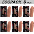 Ecopack 6 Uds - Virilxl Penis Extension Liquid Silicone V3 Brown