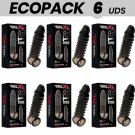 Ecopack 6 Units - Virilxl Extension And Penis Sheath V11 Black
