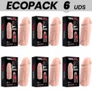 Ecopack 6 Uds - Virilxl Penis Extension Liquid Silicone V3 Natural