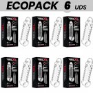 Ecopack 6 Uds - Virilxl Extension And Penis Sheath V11 Transparent