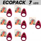 Ecopack 7 Units - Cici Beauty Premium Silicone Vibrating Ring