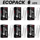 Ecopack 6 Uds - Virilxl Extension And Penis Sheath V15 Transparent