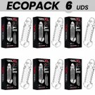 Ecopack 6 Uds - Virilxl Extension And Penis Sheath V11 Transparent