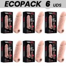 Ecopack 6 Uds - Virilxl Penis Extension Liquid Silicone V7 Natural
