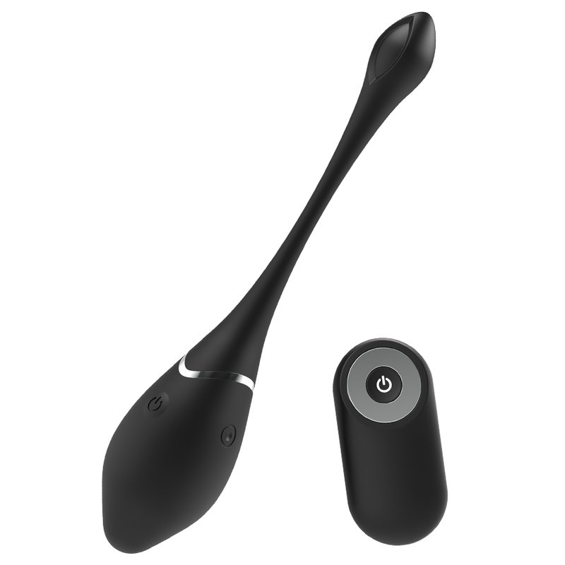 Black and Silver Jenell Rechargeable Vibrating Egg