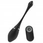 Black and Silver Jenell Rechargeable Vibrating Egg