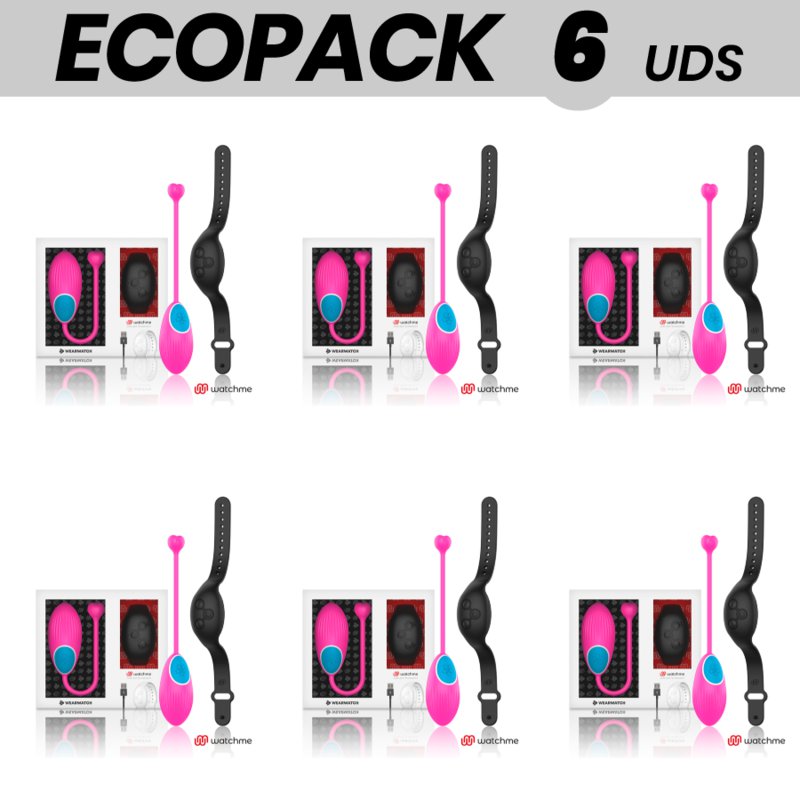 Ecopack 6 Uds - Wearwatch Remote Control Egg Technology Watchme Fuchsia / Azabache