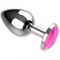 Coquette Anal Plug Metal Pink Color Size L 4 X 9cm