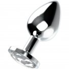 Ohmama Anal Plug Metal - White M