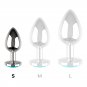 Coquette Anal Plug Metal Blue Size S 2.7x 8cm