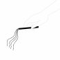 Magnifique Metallic Chain Whip / Necklace Silver