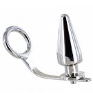 Metalhard Cock Ring With Plug Anal 50 X 50mm