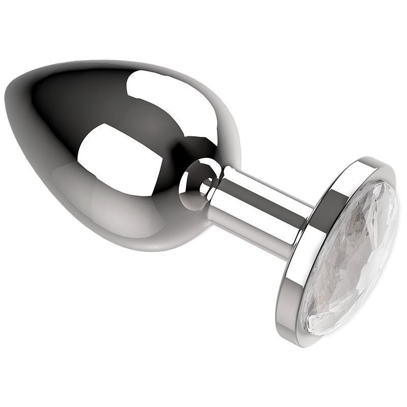 Coquette Chic Desire Anal Plug Metal White Color Size L 4 X 9cm