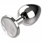 Coquette Chic Desire Anal Plug Metal White Color Size L 4 X 9cm