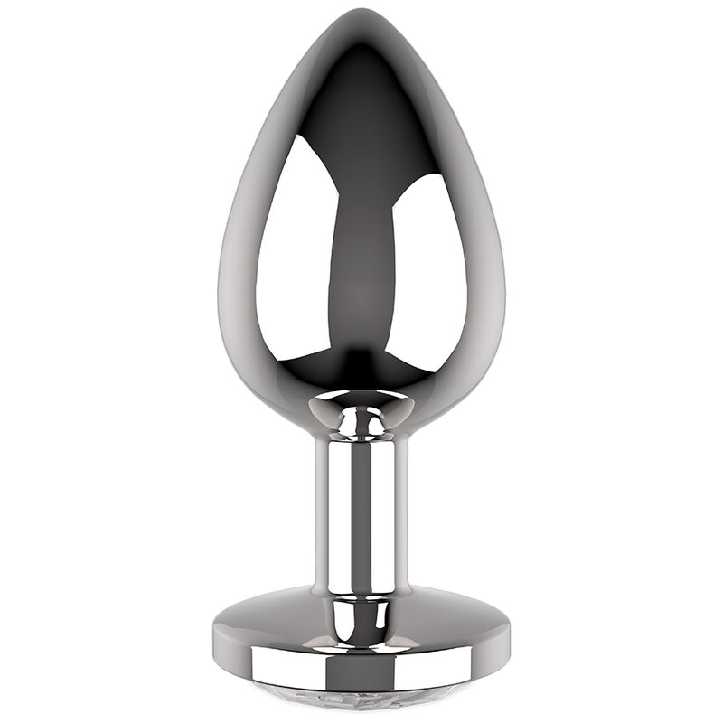 Coquette Chic Desire Anal Plug Metal Clear Color Size M 3.5 X 8cm