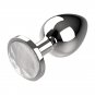 Coquette Chic Desire Anal Plug Metal Clear Color Size M 3.5 X 8cm