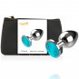 Coquette Chic Desire Anal Plug Metal Blue Color Size M 3.5 X 8cm