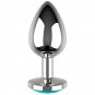 Coquette Chic Desire Anal Plug Metal Blue Color Size M 3.5 X 8cm
