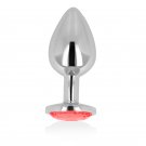 Ohmama Anal Plug Metal Red 9 Cm