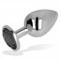 Ohmama Anal Plug Metal Black 9 Cm