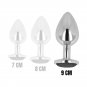 Ohmama Anal Plug Metal Black 9 Cm