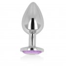 Ohmama Anal Plug Metal Violet 9 Cm