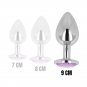 Ohmama Anal Plug Metal Violet 9 Cm