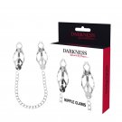 Darkness Nipple Clamps With Chain