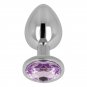 Ohmama Anal Plug Metal Violet 8 Cm