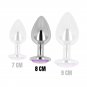 Ohmama Anal Plug Metal Violet 8 Cm