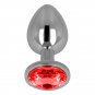 Ohmama Anal Plug Metal Red 7 Cm