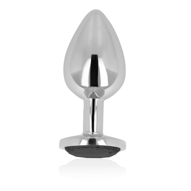 Ohmama Anal Plug Metal Black 8 Cm